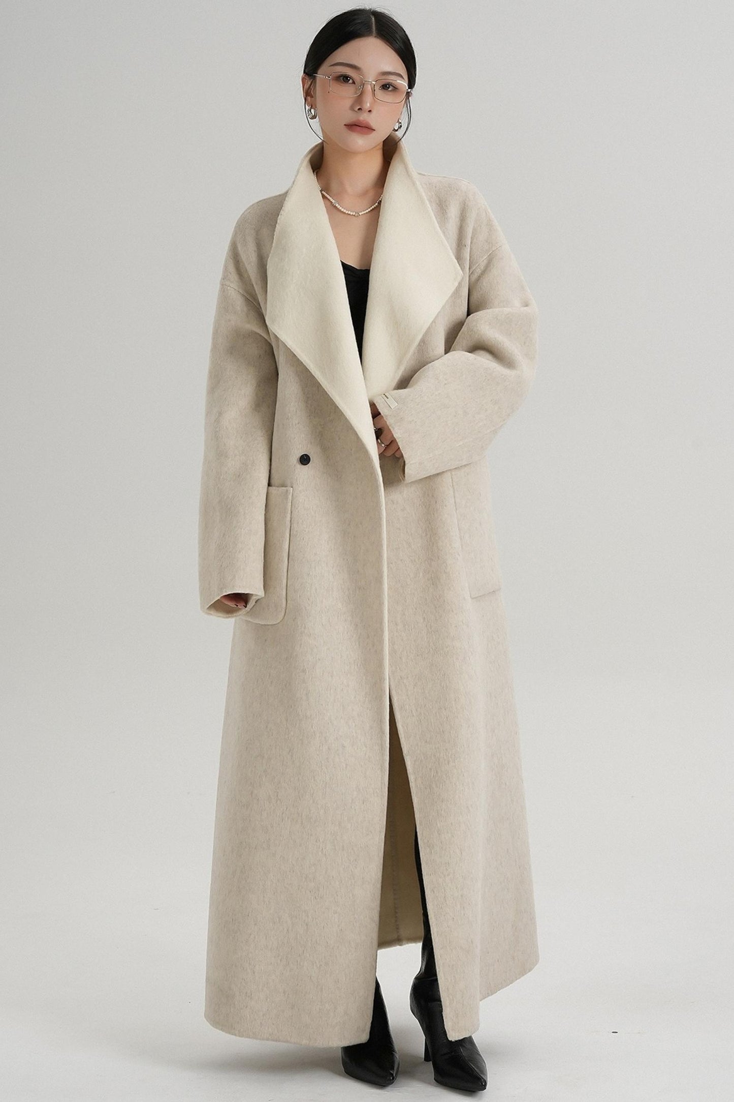 Stand-Up Wool Coat