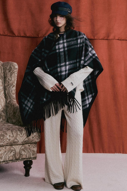 Wool Twist Hooded Knit Set-Up