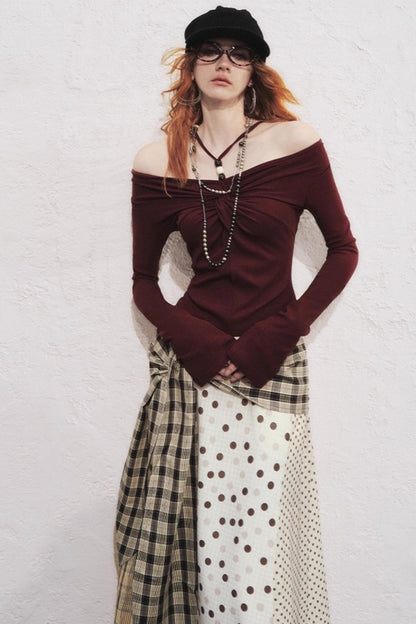 Sunset One-Shoulder T-Shirt