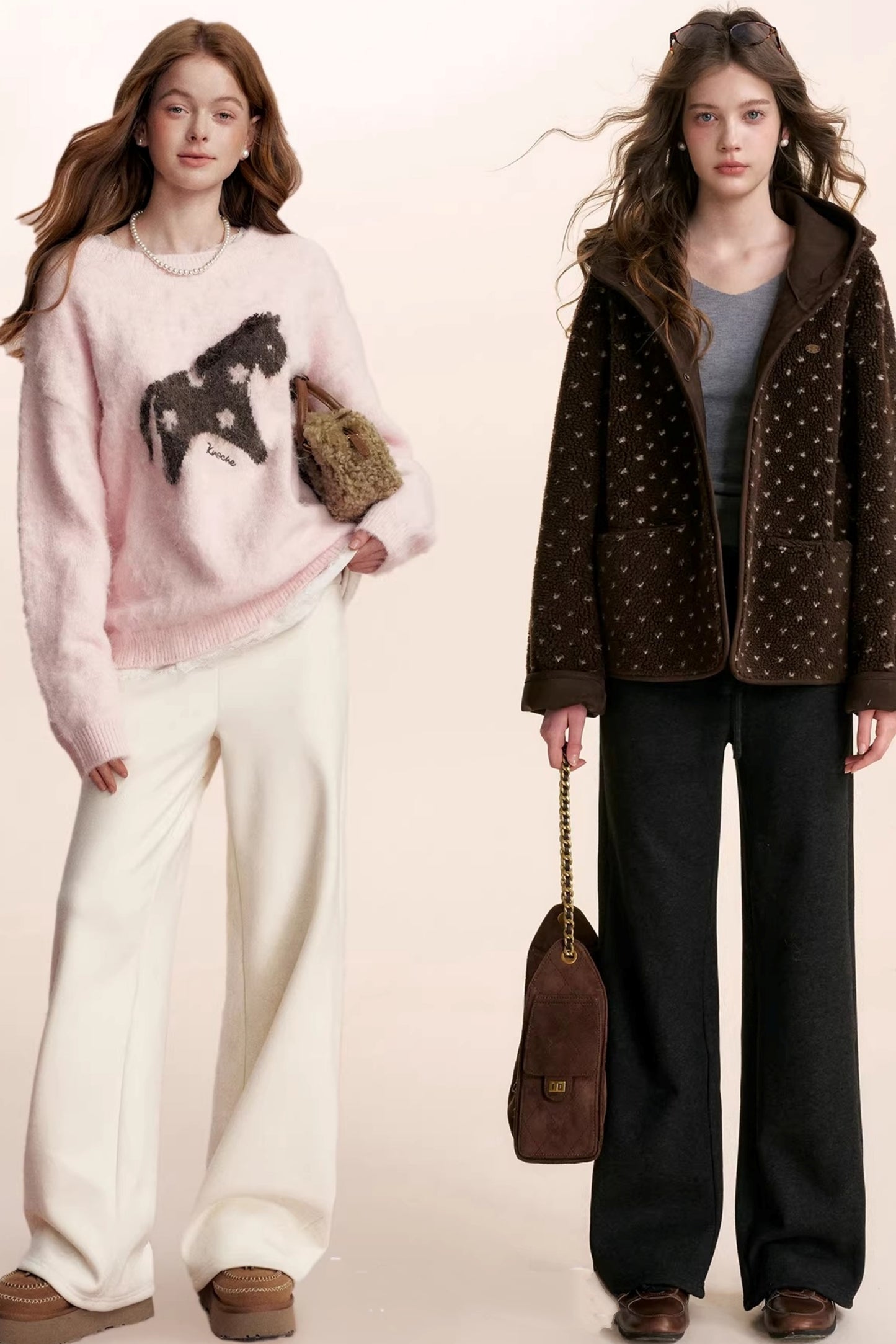 Romantic Lace Wool Pants