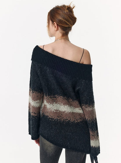 Luxury One-Shoulder Knit Tops