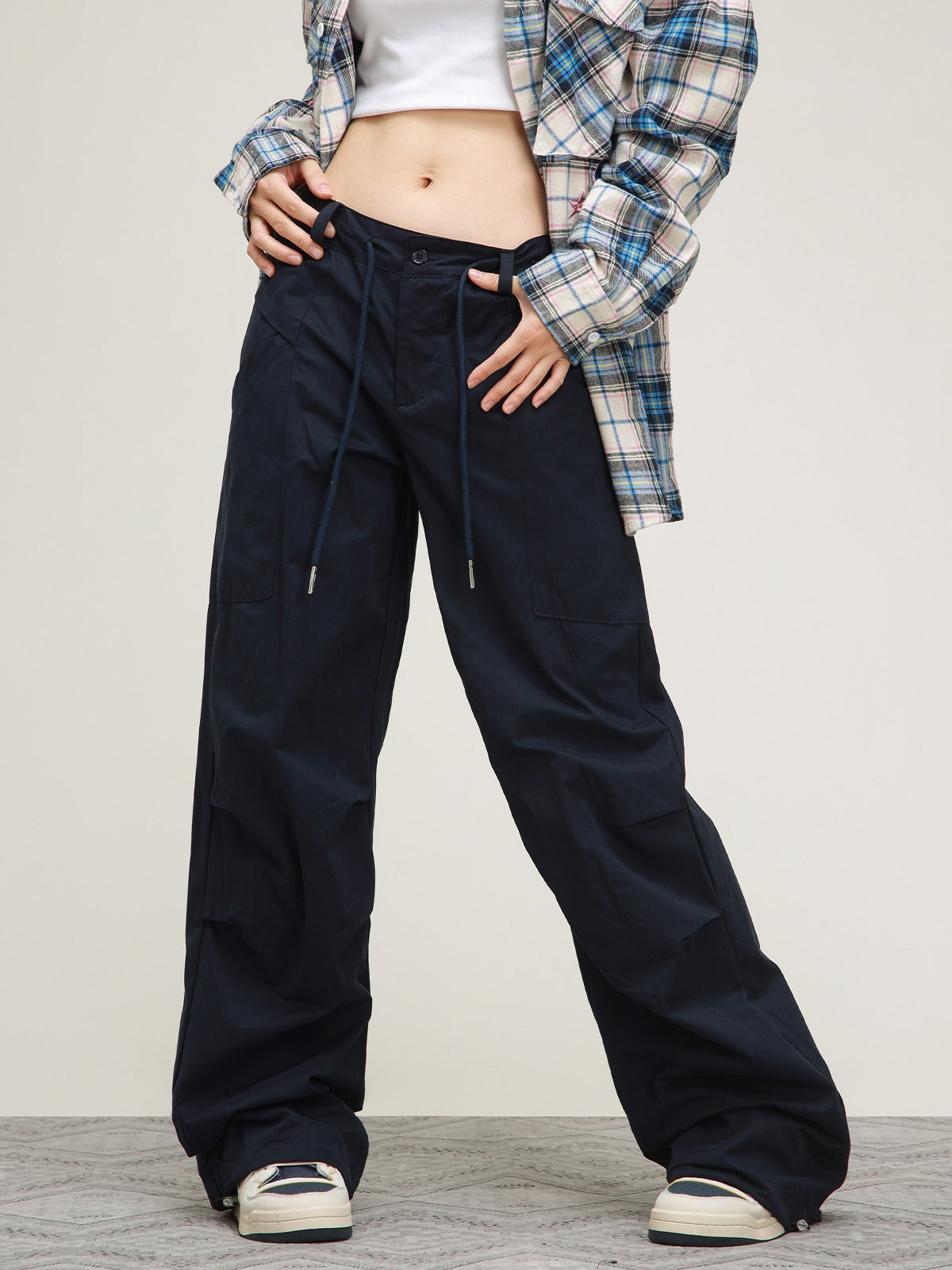 Maillard Loose Straight Casual Pants