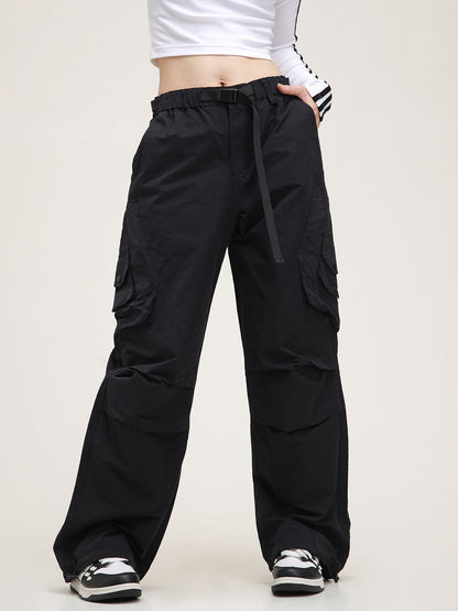 American retro straight loose cargo pants