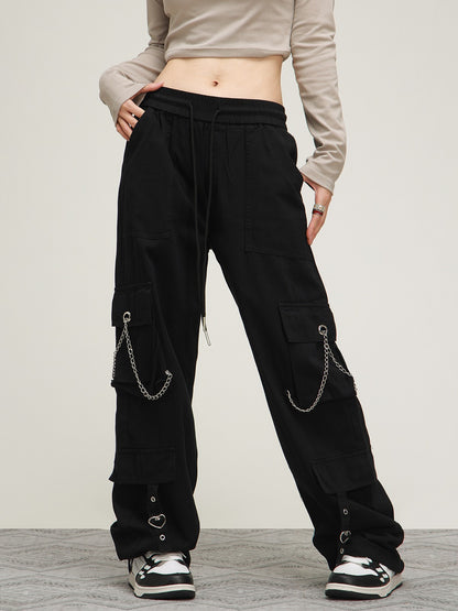 American Retro Straight Loose Track Pants