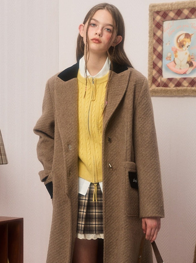 Double Faced Tweed Coat Jacket