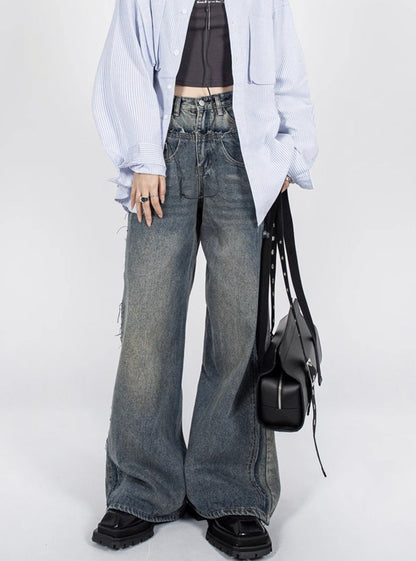 Zero Store Thing Multi Splice Jeans High Waist Pants