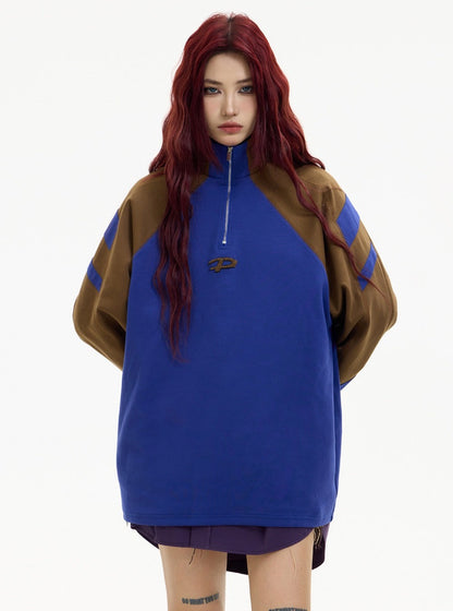 American sport logo loose pullover coat