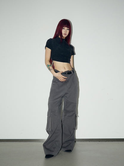 American retro wide-leg casual pants