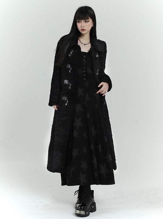 Lamb Wool Mid Length Jacket