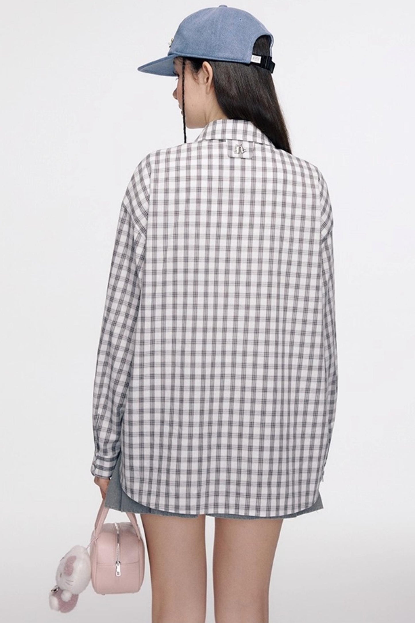 Vintage Bow Pocket Long-sleeved Shirt