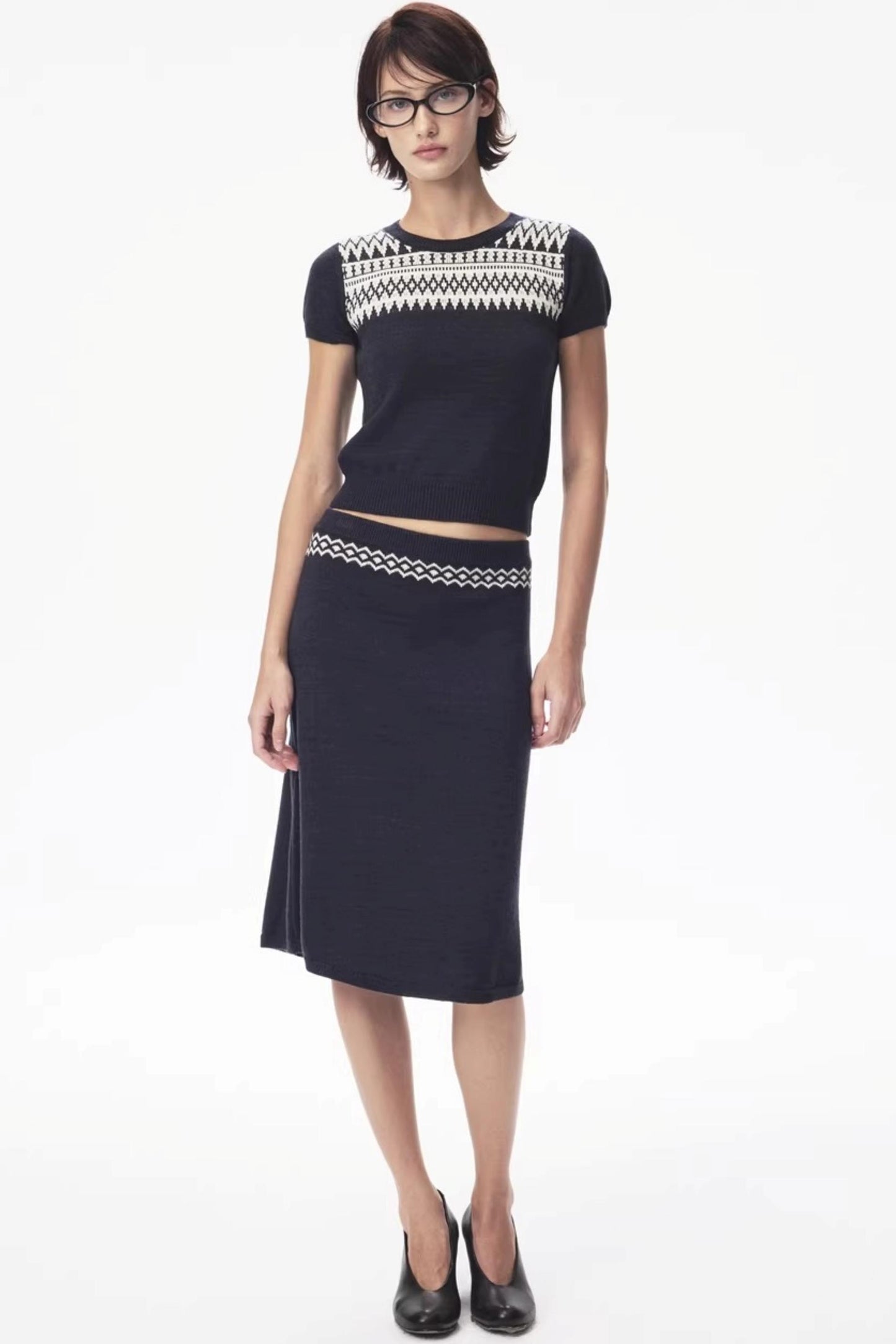 Wool Fair Isle Knit Set-Up