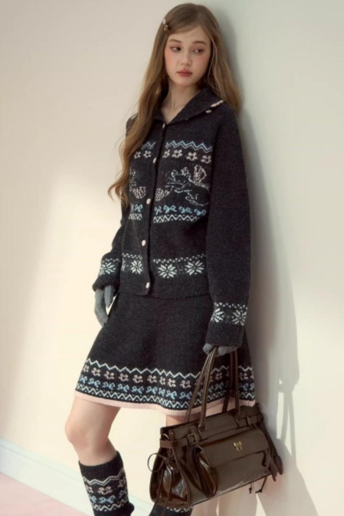 Vintage Fair Island Knitted Sweater Set-Up