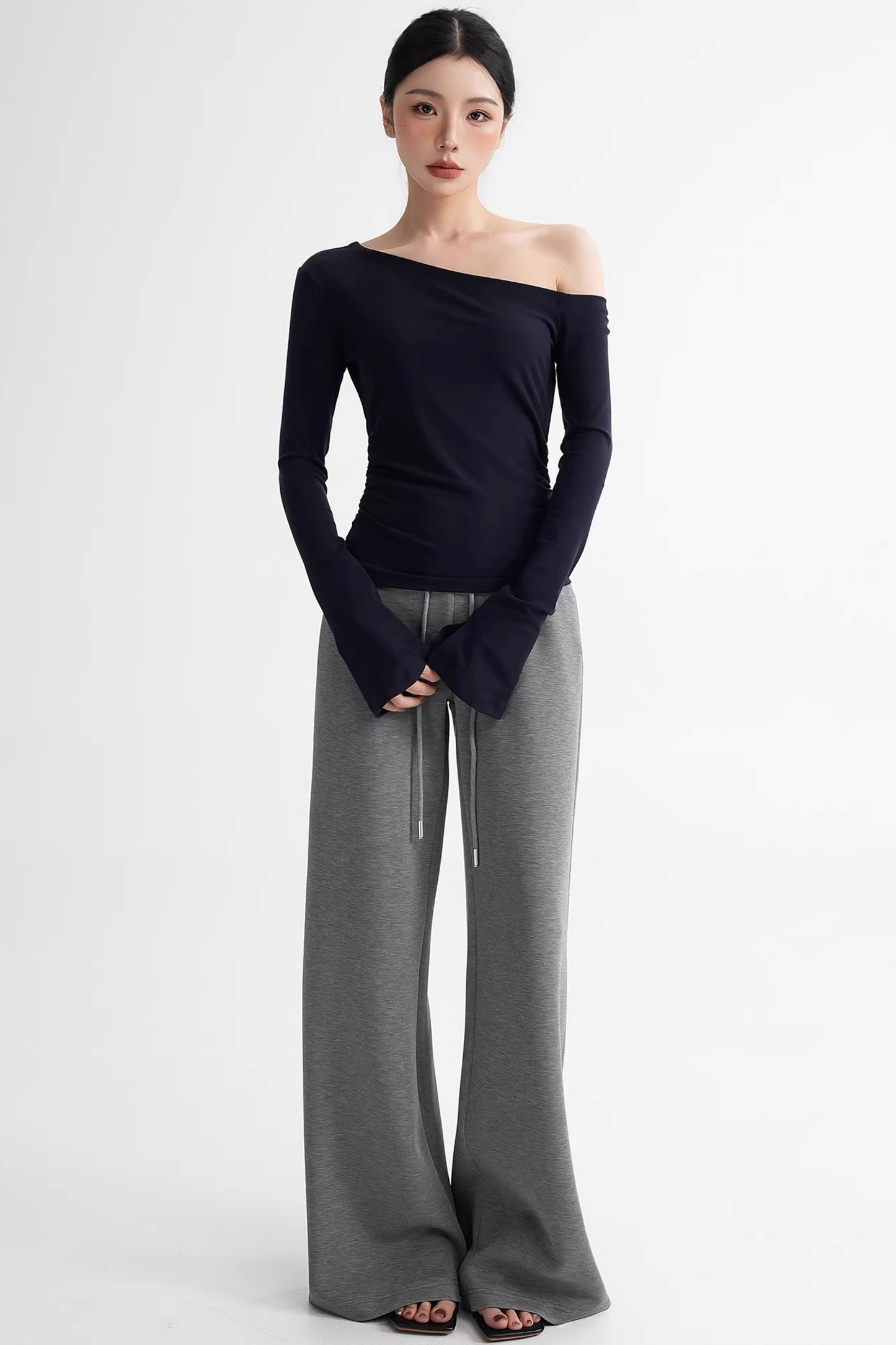 Tencel Asymmetrical Flared Top