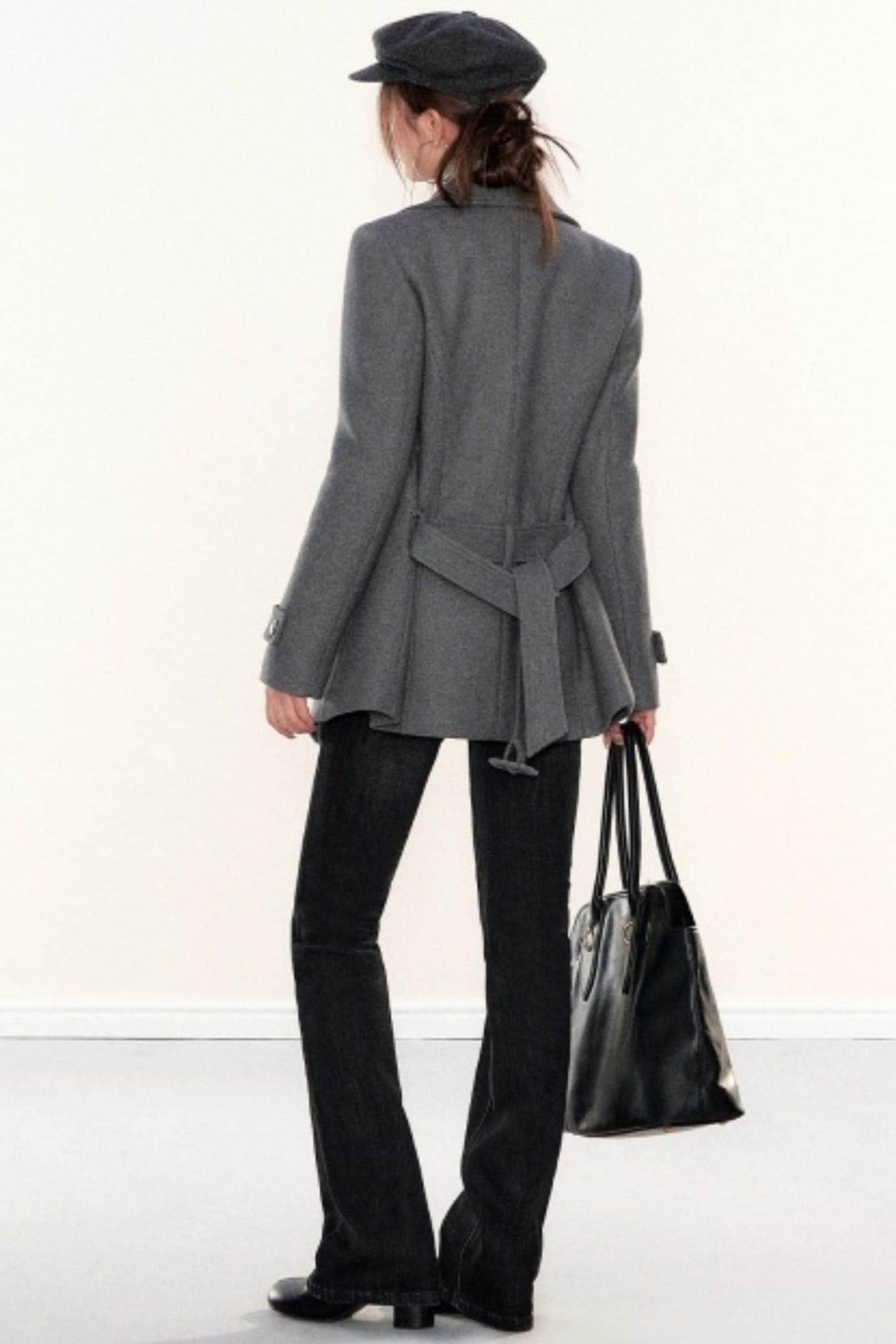 Woolen Lapel Coat
