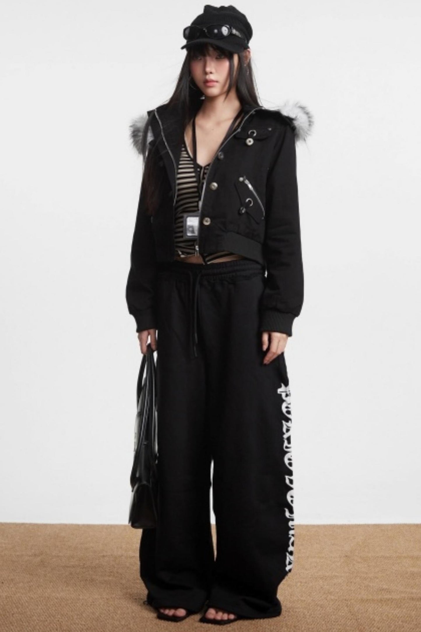 Retro Light Green Hooded Jacket