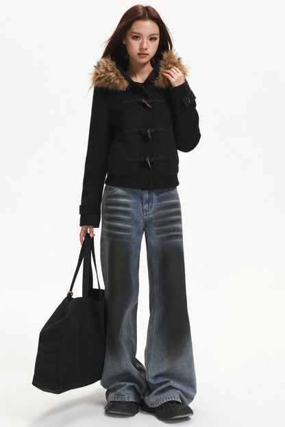 Retro Woolen Jacket & Pants Set-Up