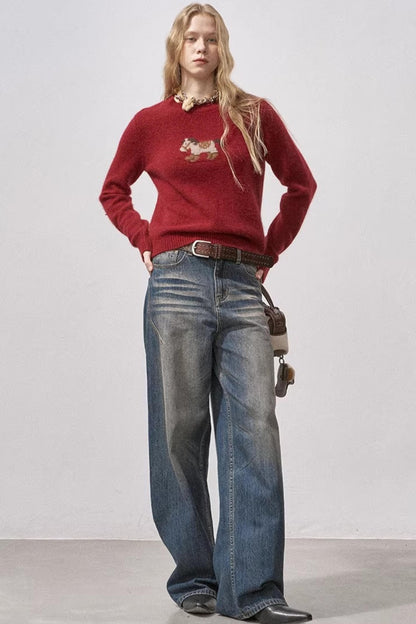 Little Horse Red Sweater