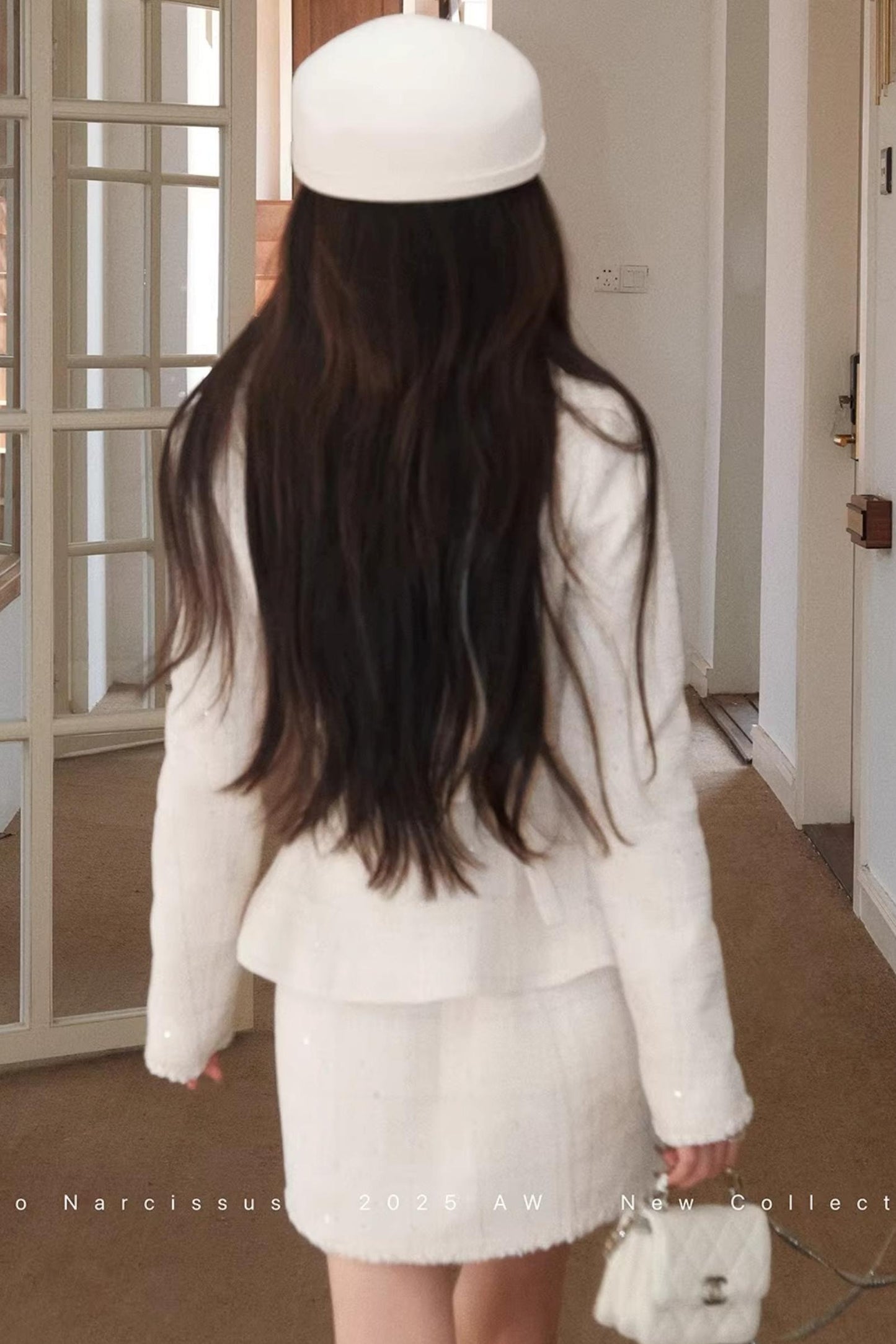 Elegant Narcissus Ribbon Suit Set-Up