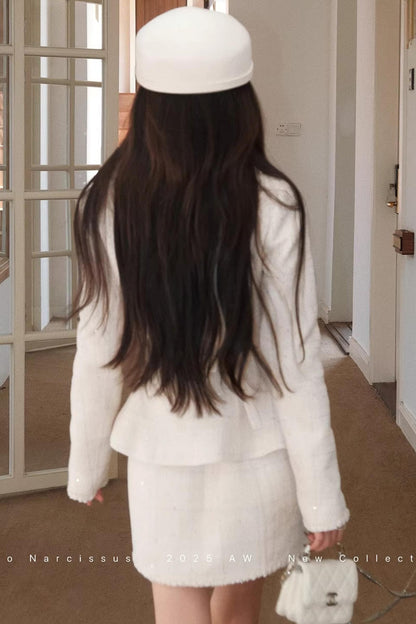 Elegant Narcissus Ribbon Suit Set-Up