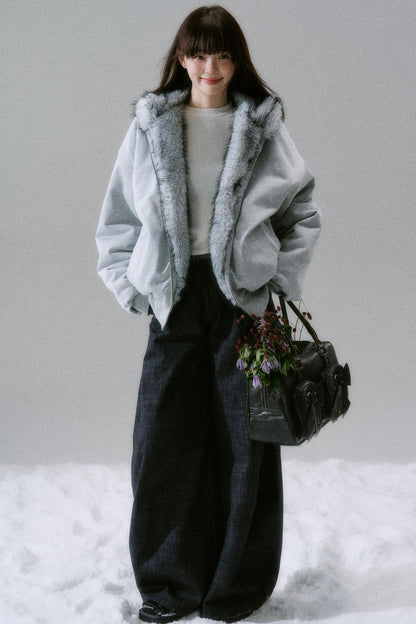 Casual Plush Reversible Jacket