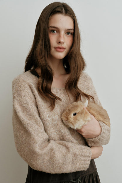 Light Luxury Wool Jacquard Top