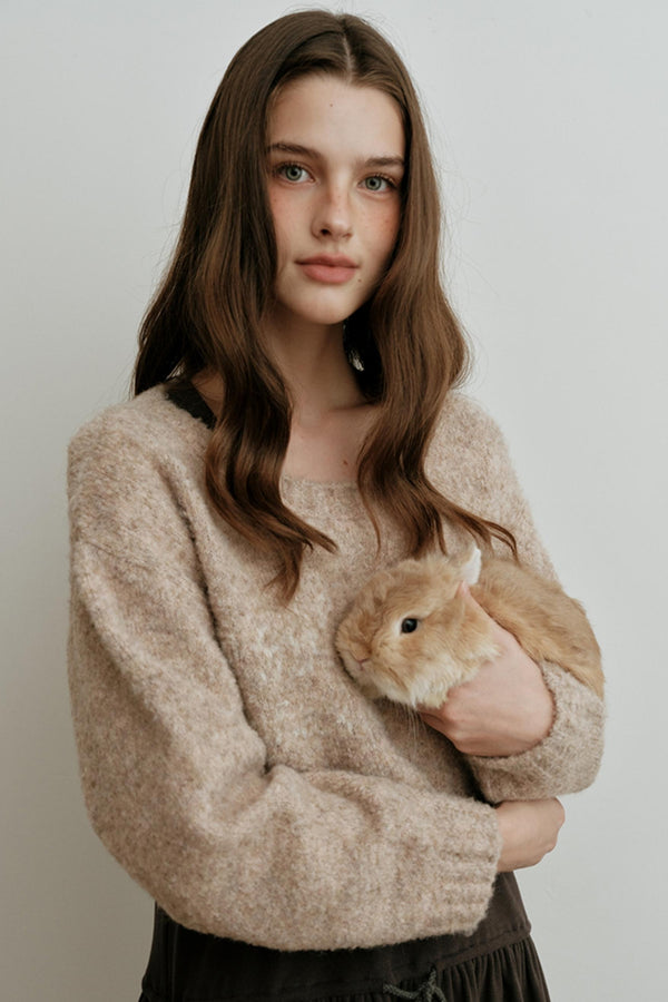 Light Luxury Wool Jacquard Top