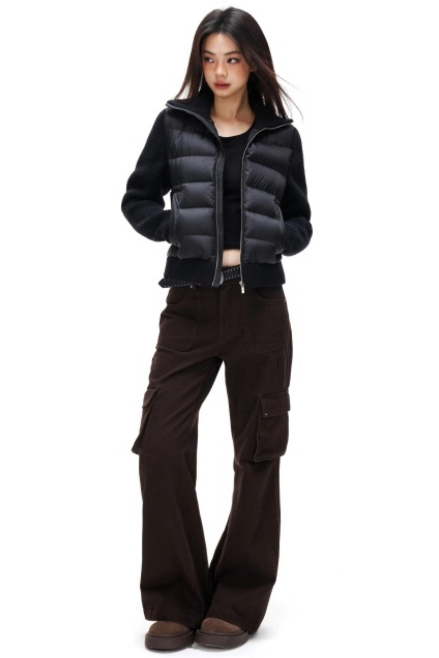 Retro Embroidered Rivet Pants