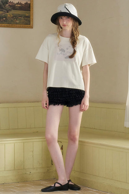 Night French Lace Shorts Dress Set-Up