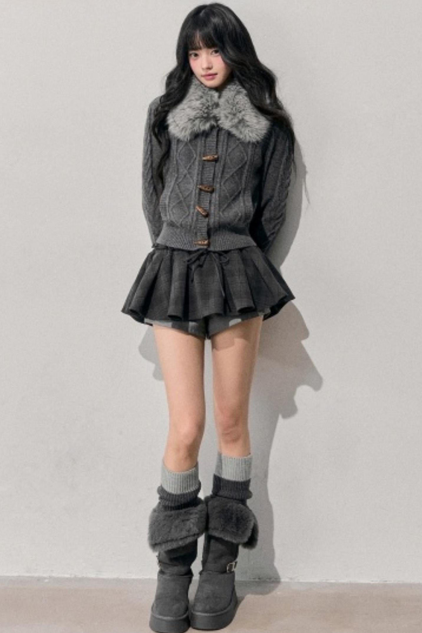 Knit Horn Button Cardigan