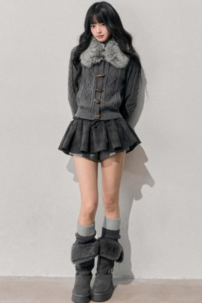 Knit Horn Button Cardigan