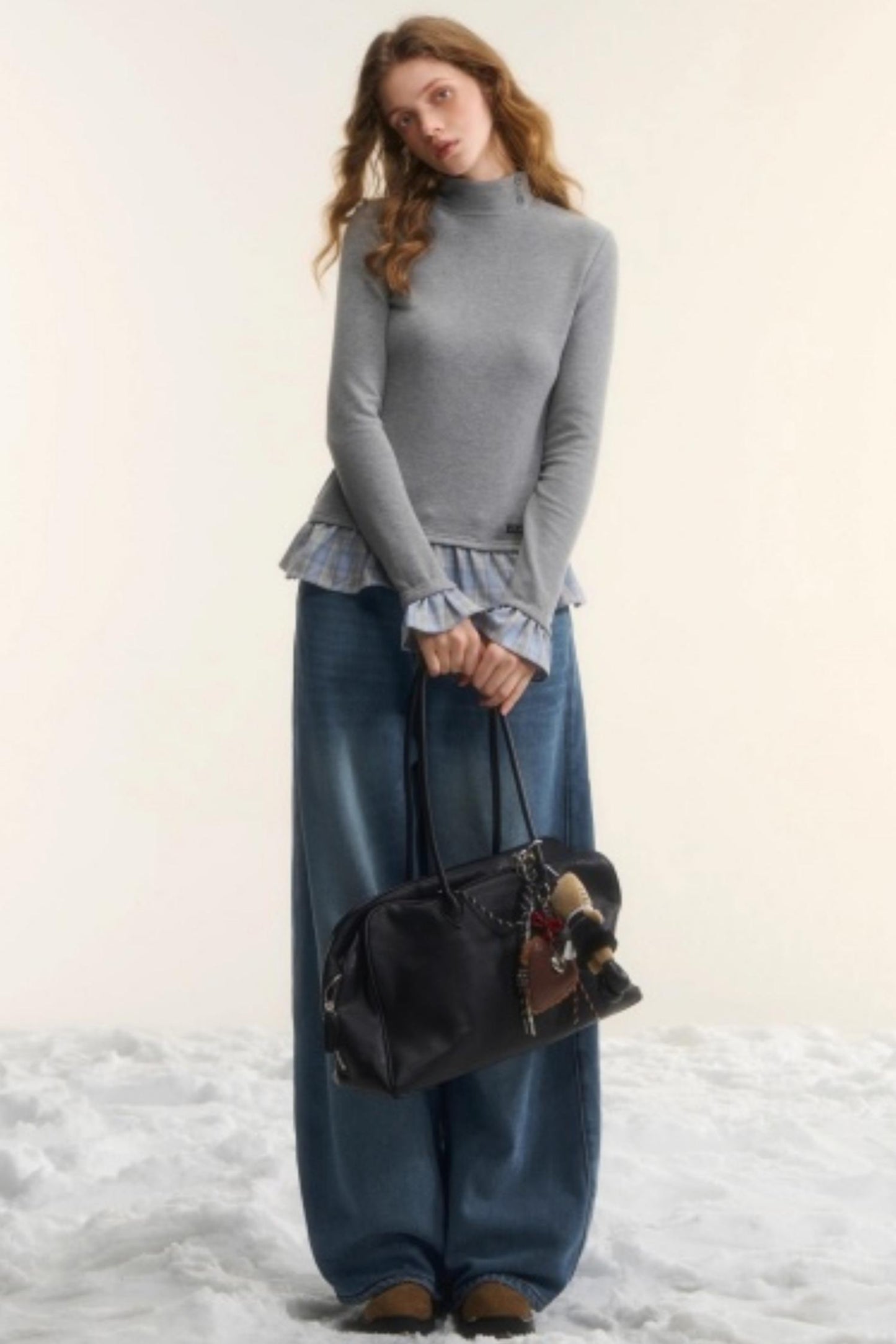 Blue Fleece-Lined Scimitar Pants