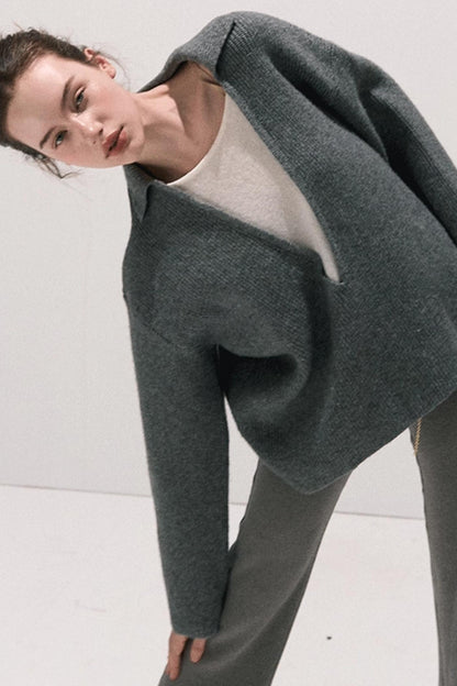 Soft Crewneck Knitwear Trouser Set-Up