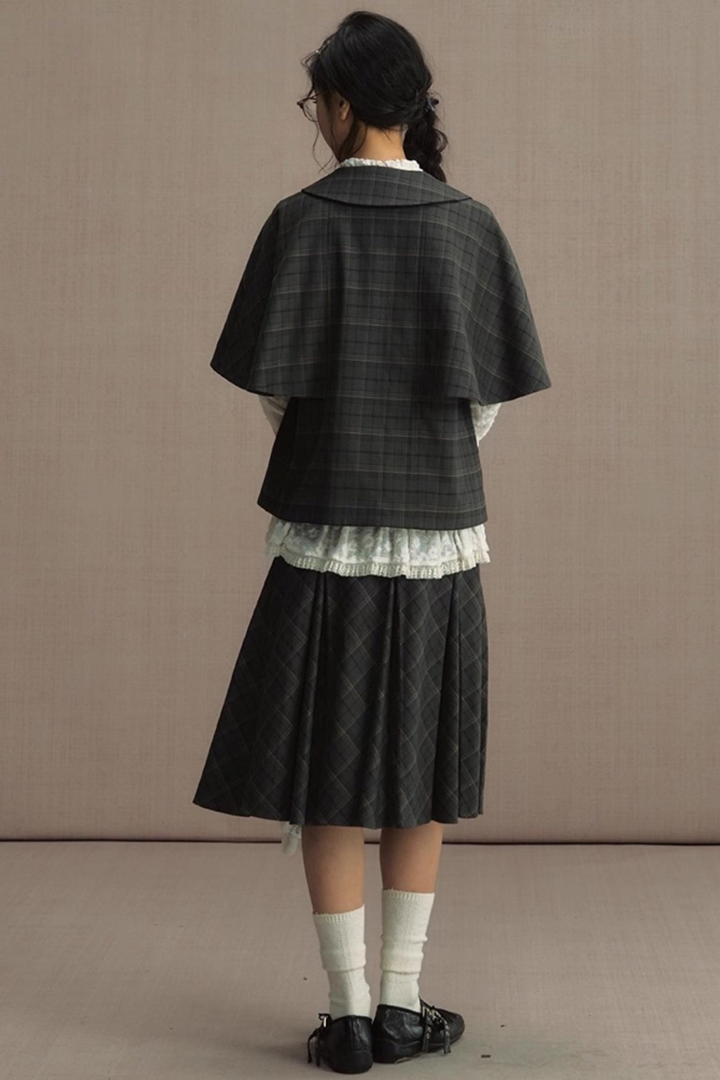 Retro Cape Vest Shawl Jacket Set-Up