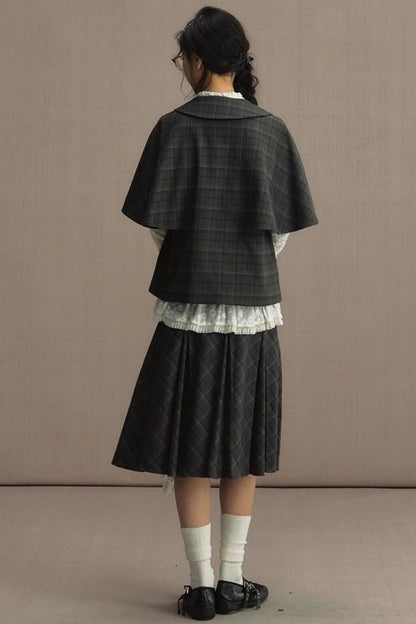 Retro Cape Vest Shawl Jacket Set-Up