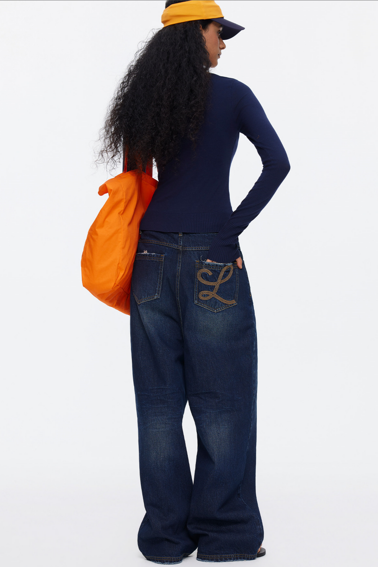 Lyocell Tencel Farbblock-Sweater