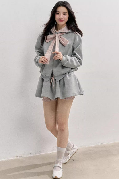 Comfort Sweatshirt Skirt Set-Up