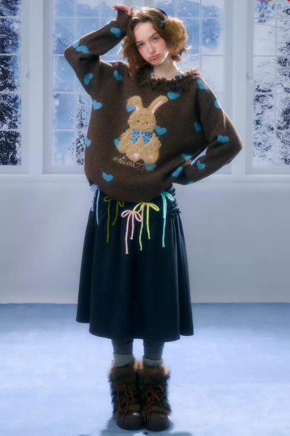 Ruffled Multi-Color Bow Skirt