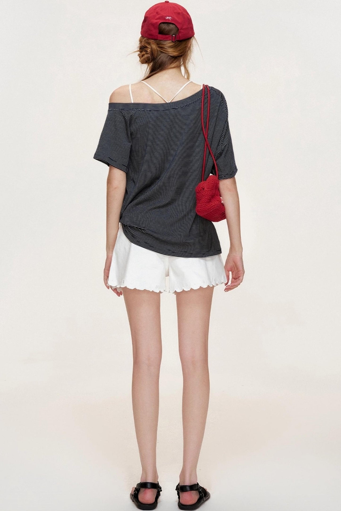 Navycore Knitted Striped T-shirt