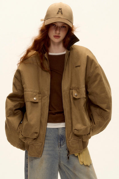 Corduroy Patchwork Retro Jacket Set-Up