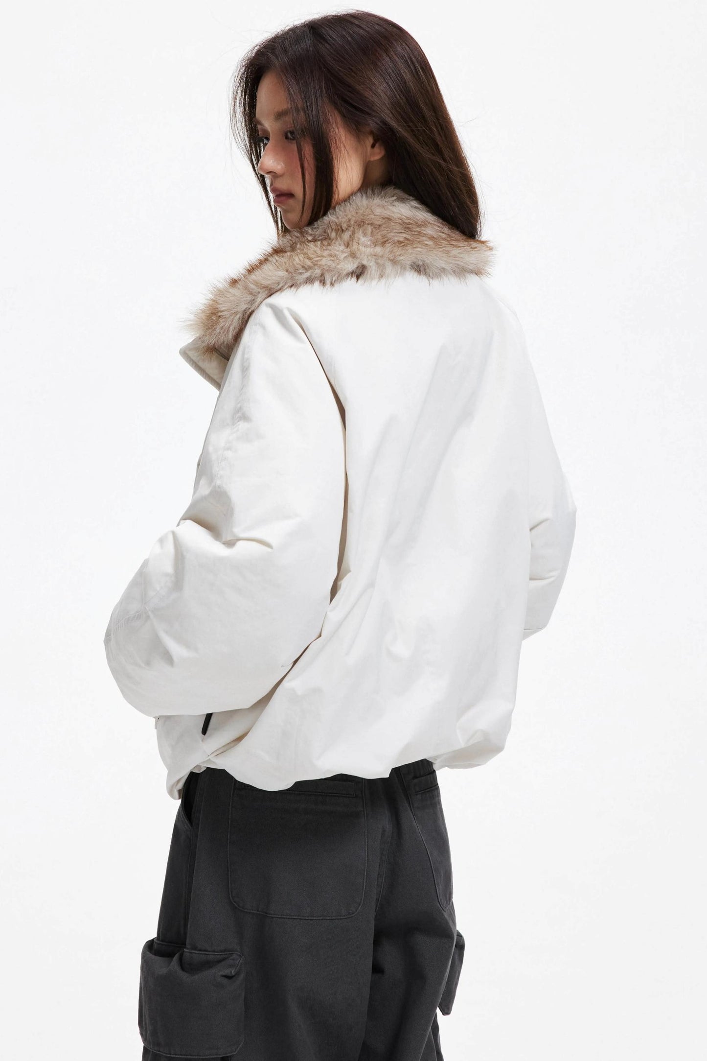 Winter Plush Fur Down Jacket