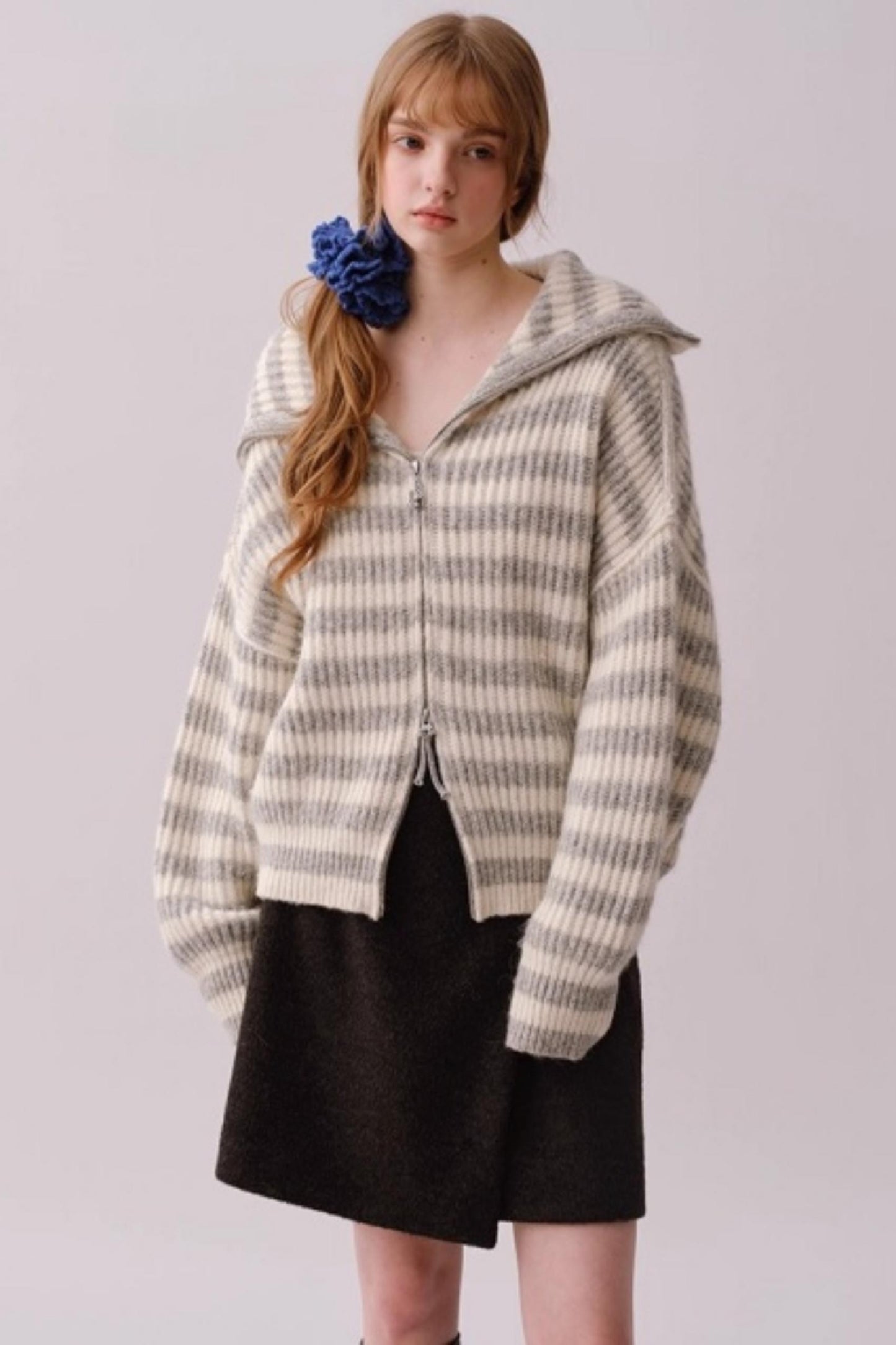 Heavy Woolen Patchwork Skirt