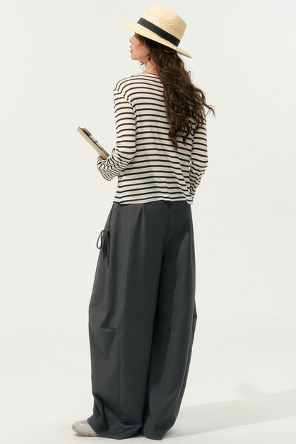 Loose Drape Straight Pants