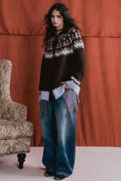 Knit Fake Collar Scarf