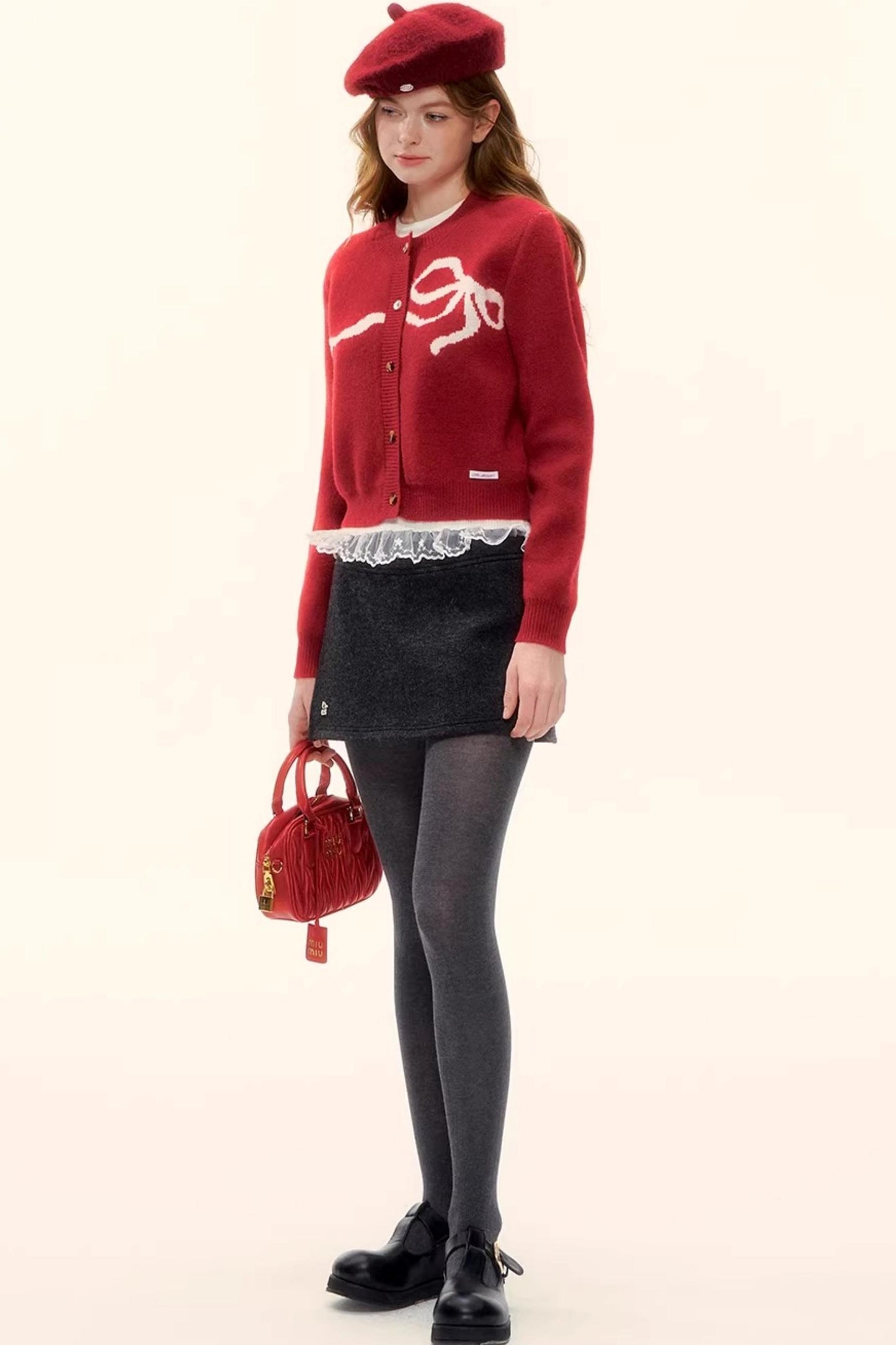 A-Linien-Rock aus Kunstwolle