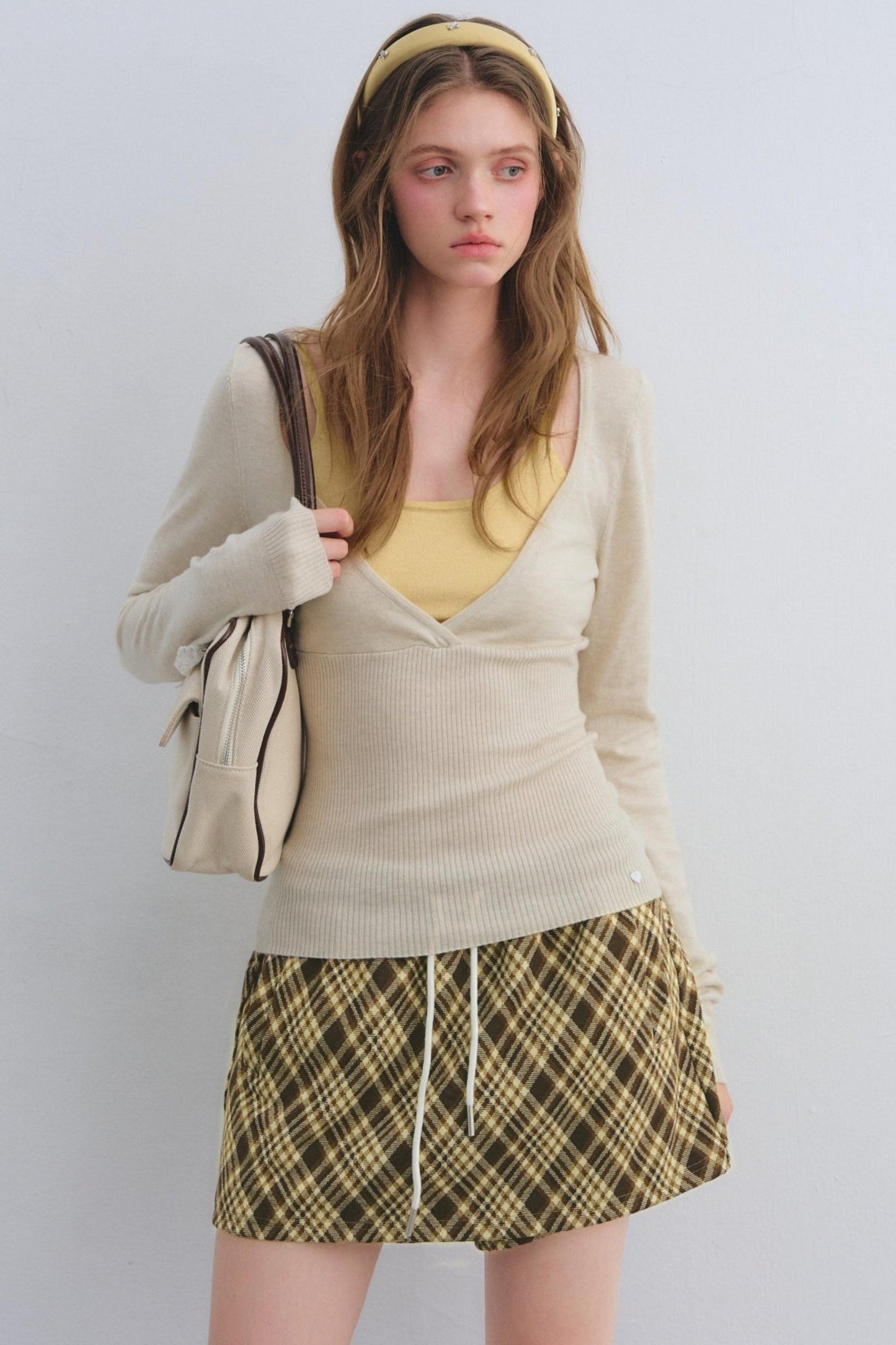 Wool Blend Color-Blocked Sweater