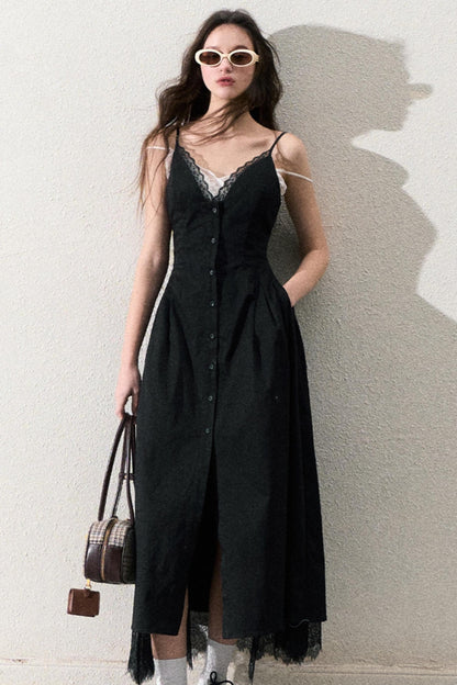 Elegant Waist Slip Dress