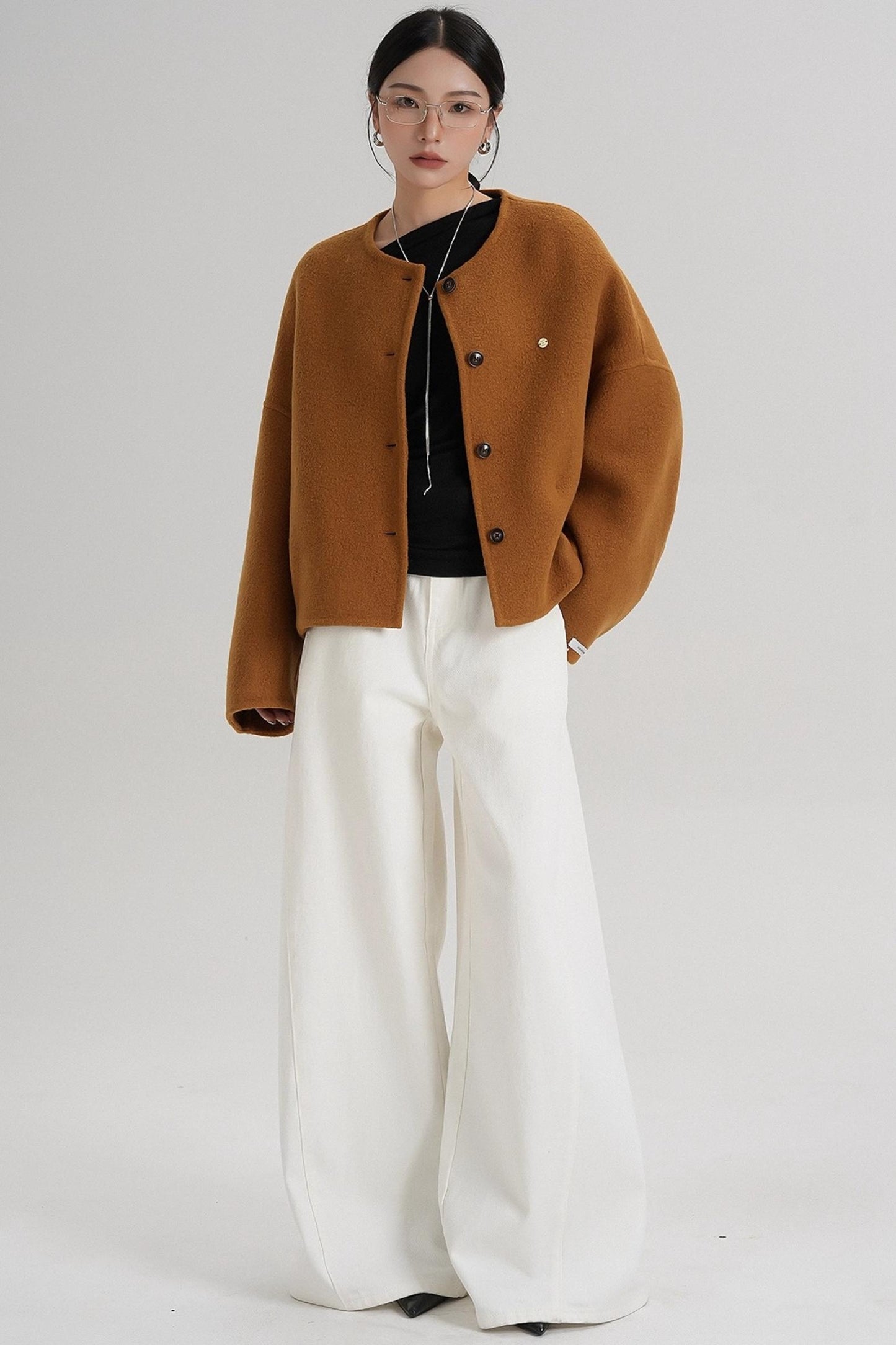 High Waist Wool Jacket