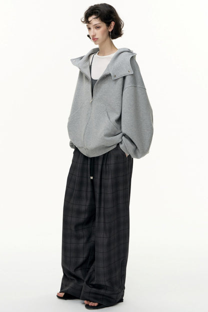 Tea Layer Hooded Cardigan Coat