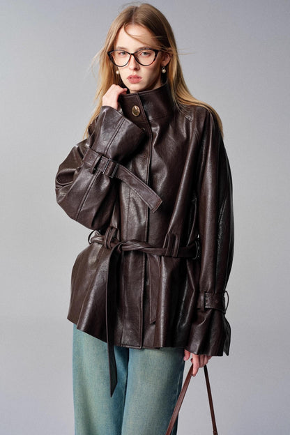 Mountain Chestnut Leather Jacket