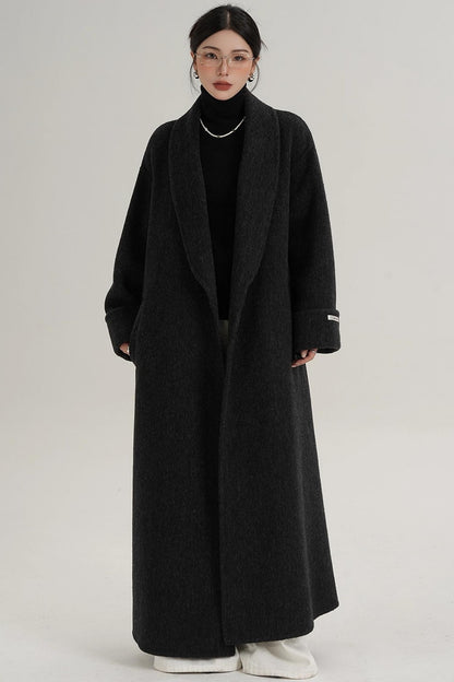 Elegant Wool Lapel Coat